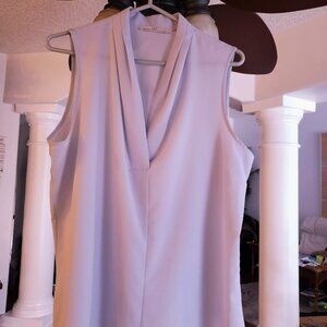 Dex Semi sheer sleeveless v neck size m